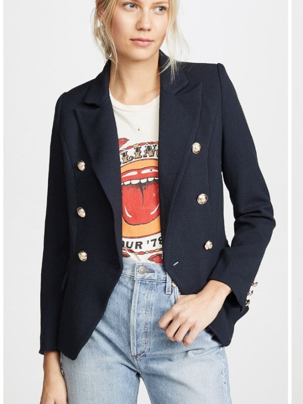 Lioness Palermo Blazer - Navy -SZ M